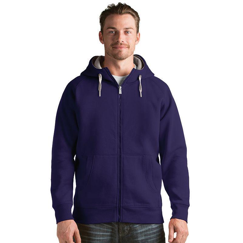 Mens Antigua Victory Full-Zip Hoodie Dark Green Product Image