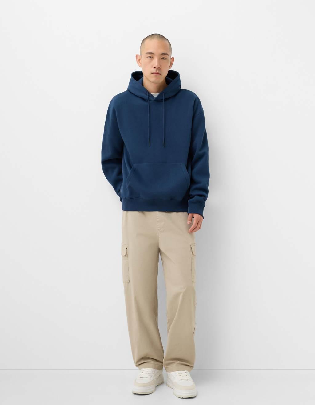 Bershka cargo pants in sand Product Image