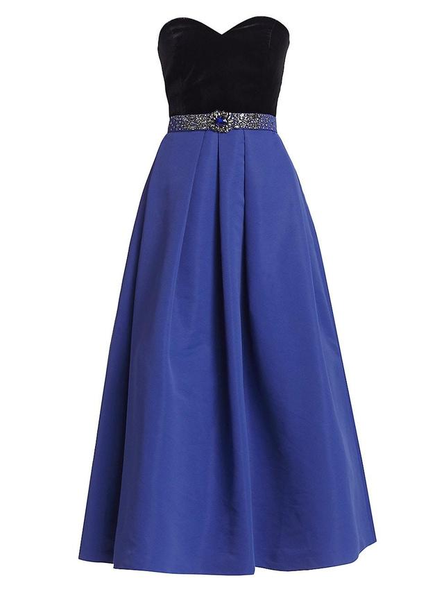 Womens Siobhan Embellished Velvet & Faille Gown Product Image