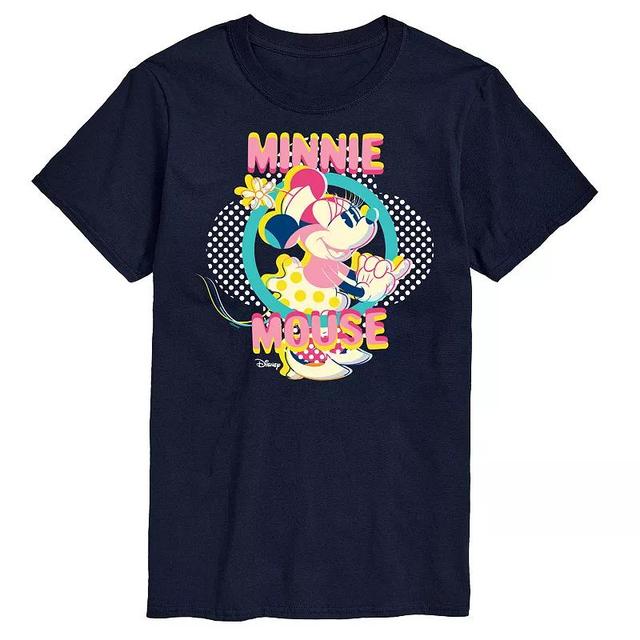 Disneys Minnie Mouse Frame Mens Graphic Tee Blue Product Image