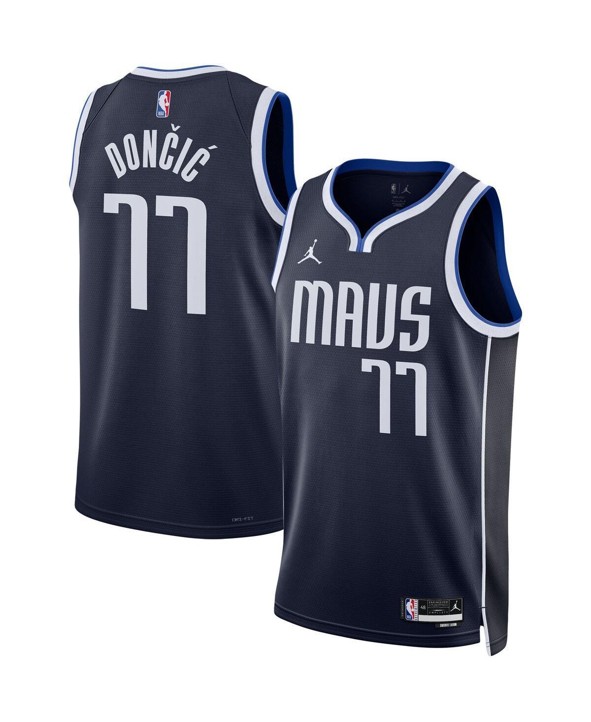 Mens and Womens Nike Luka Doncic Dallas Mavericks Swingman Jersey - Navy Product Image