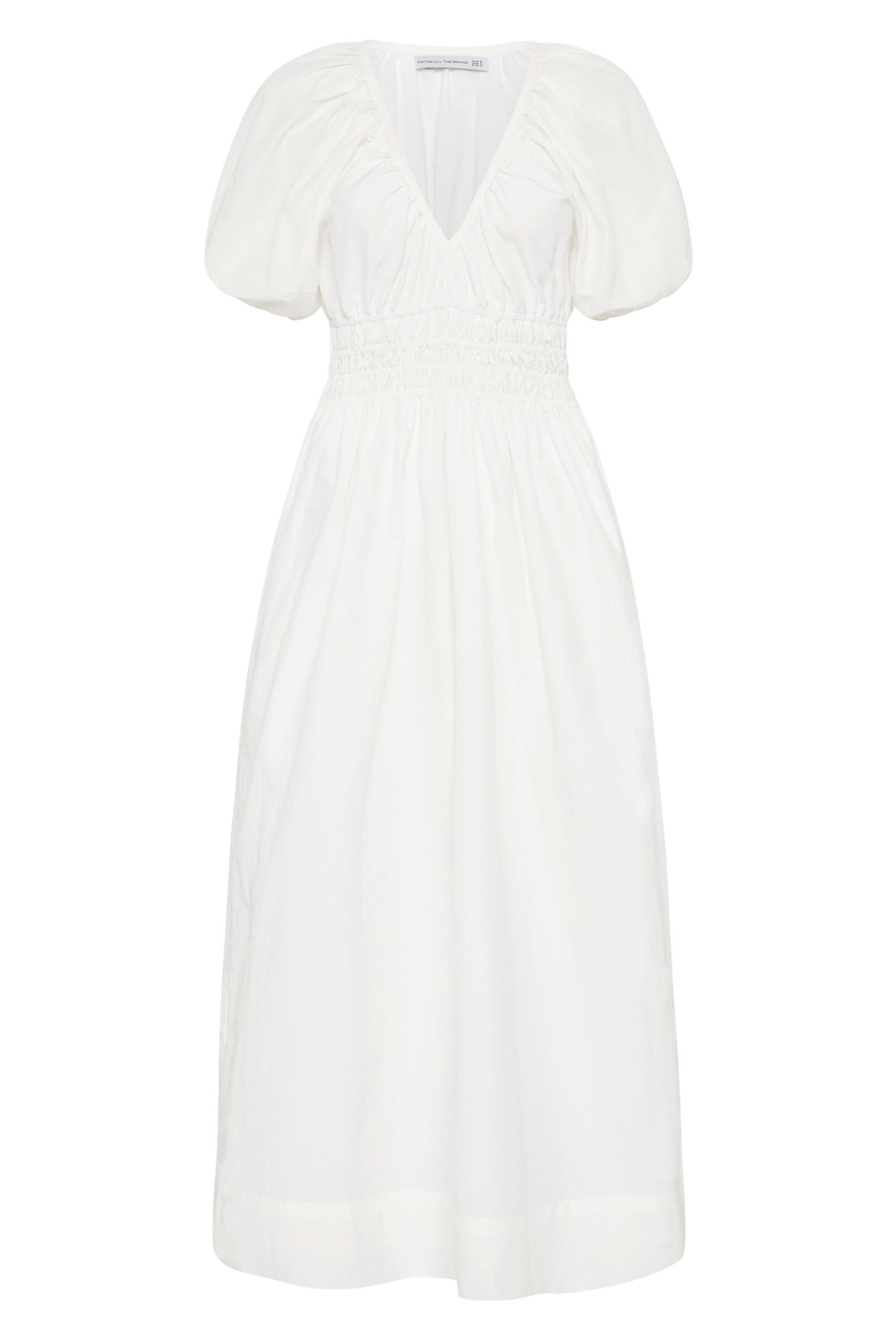 Teatro Midi Dress White Product Image