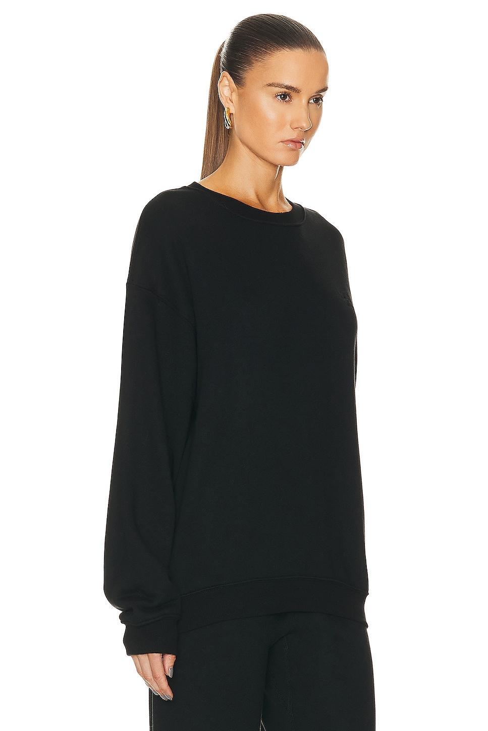 Eterne Oversized Crewneck Sweatshirt in Brown Product Image