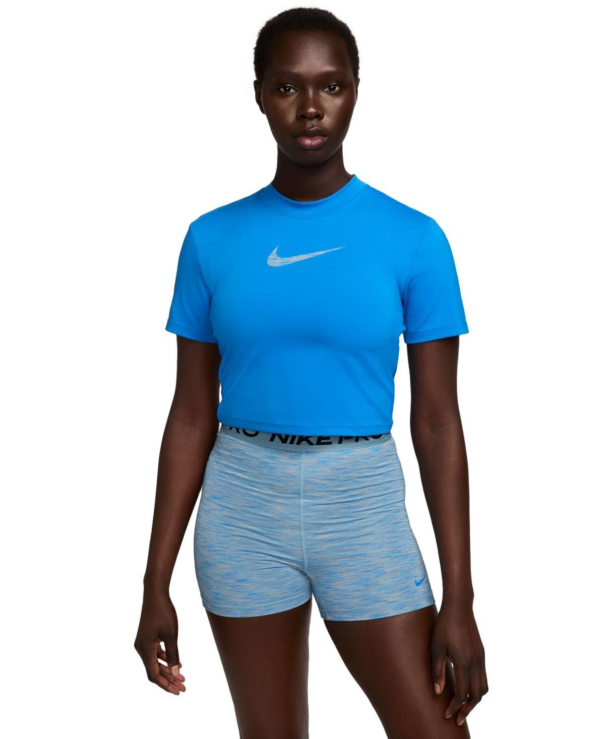 Nike Womens Pro Dri-fit Short-Sleeve Cropped Training Top Product Image