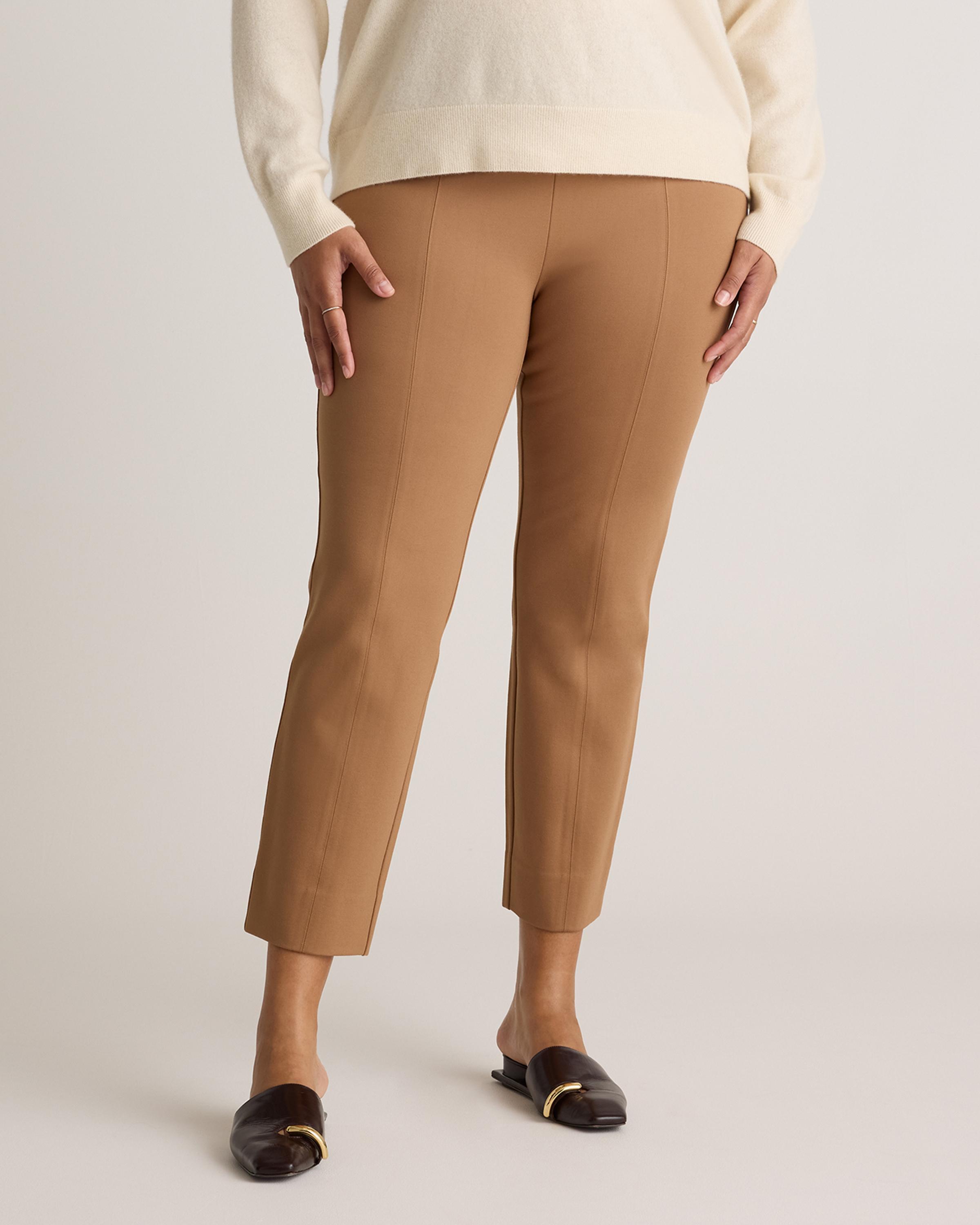 Ultra-Stretch Ponte Pintuck Ankle Pants - Petite (25" inseam) product image