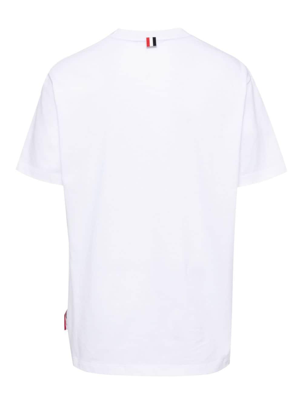 Floral-print Cotton T-shirt In White Product Image