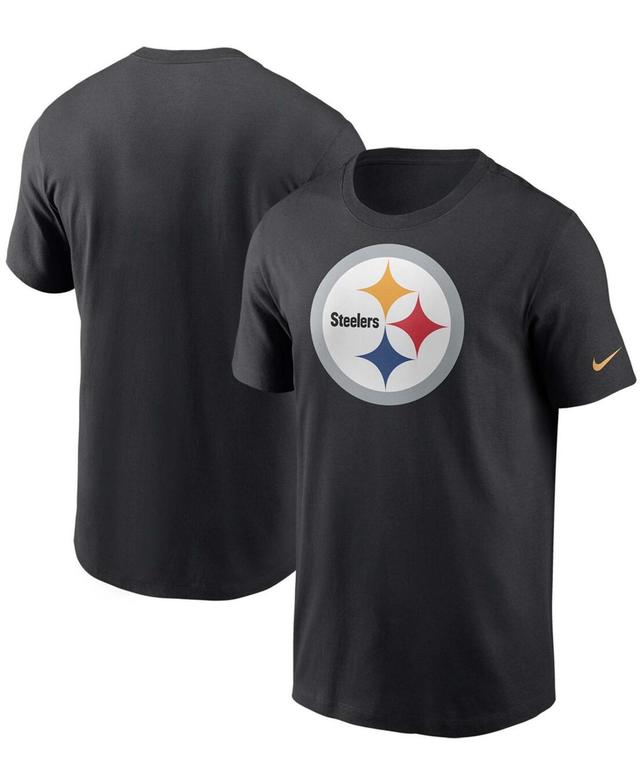 Mens Black Pittsburgh Steelers Primary Logo T-shirt Product Image