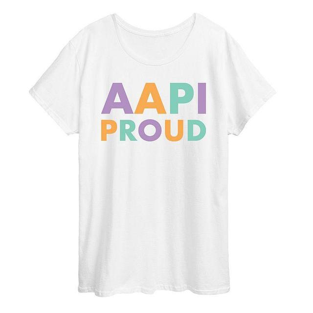 Plus AAPI Proud Graphic Tee, Womens Product Image