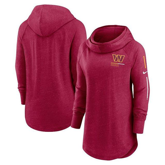 Womens Nike Heather Charcoal Arizona Cardinals Raglan Funnel Neck Pullover Hoodie Product Image