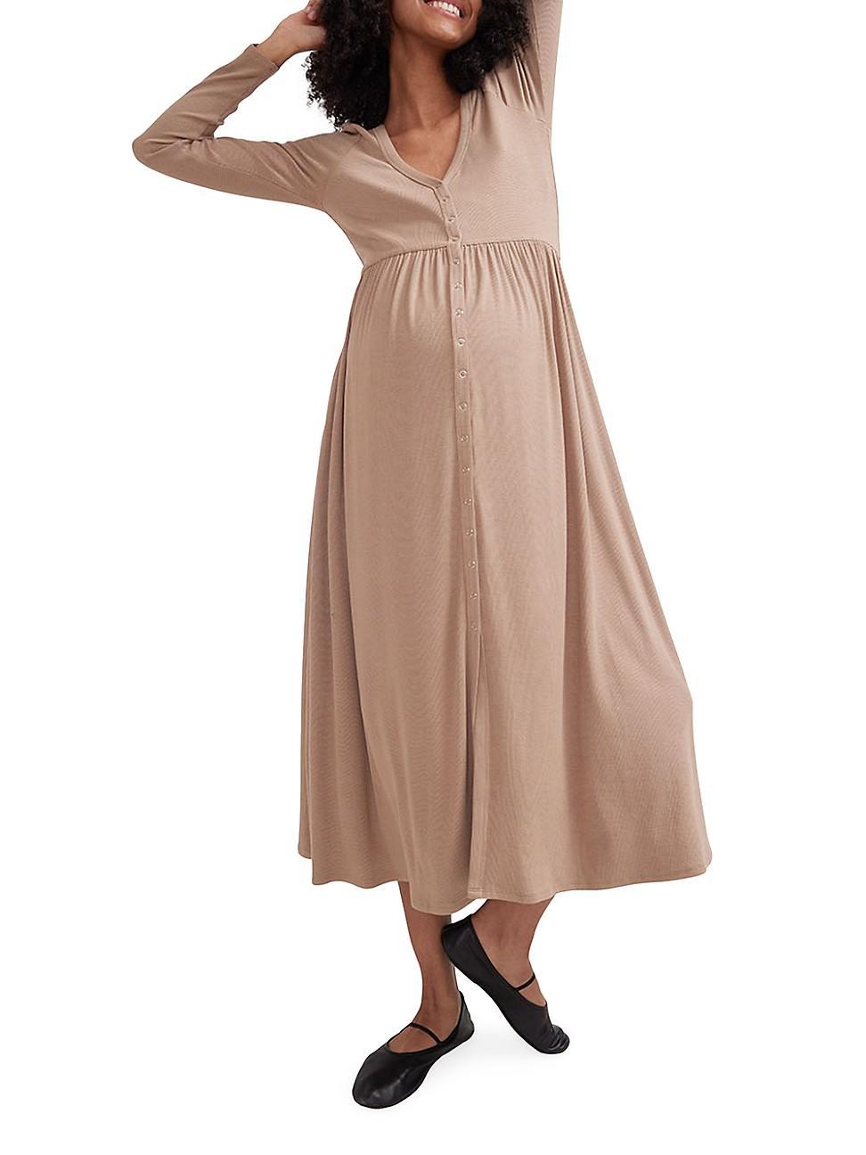 Womens The Softest Rib Maternity Nursing Friendly Dress Product Image