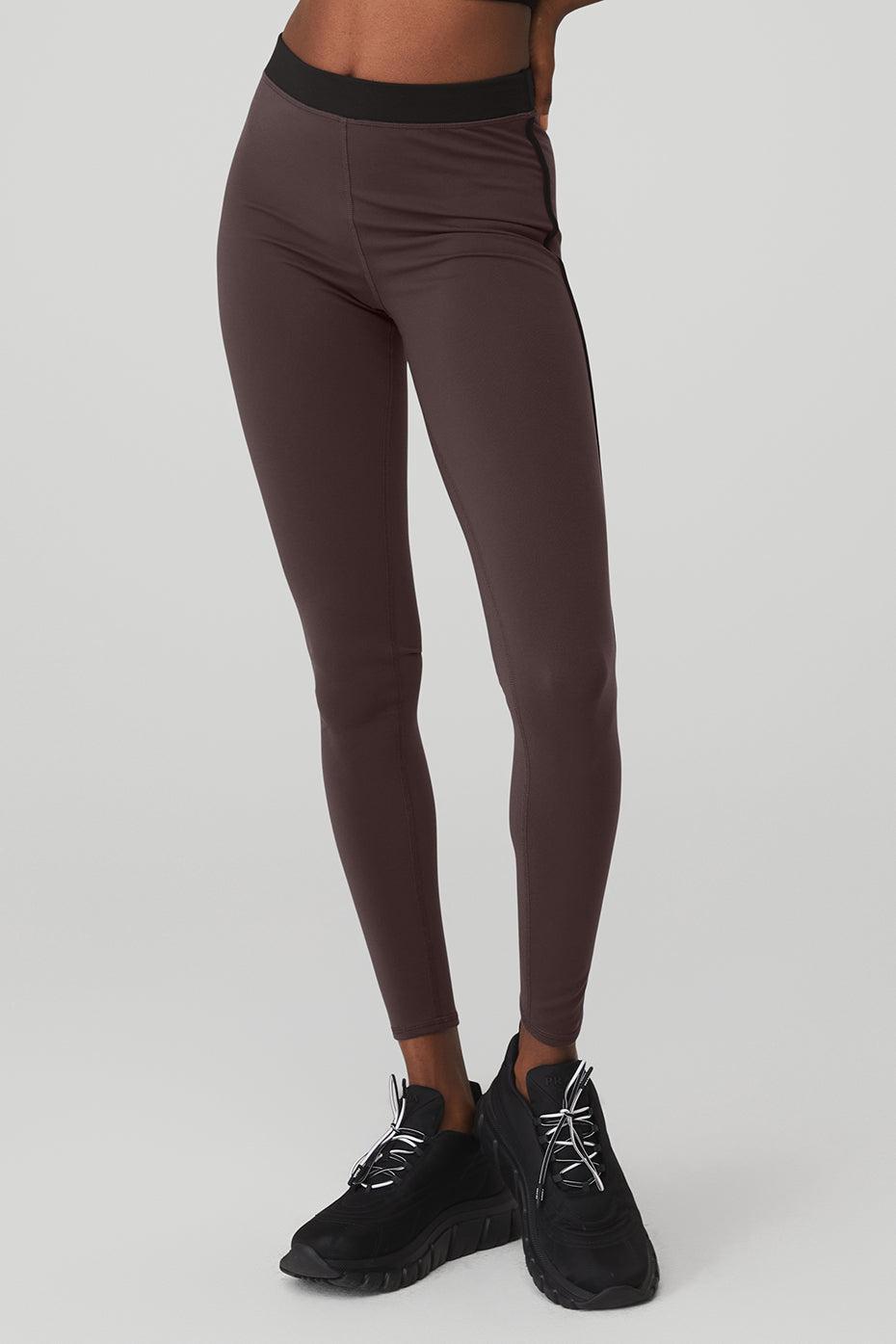 Airbrush High-Waist Streamlined Legging - Raisin/Black Female Product Image