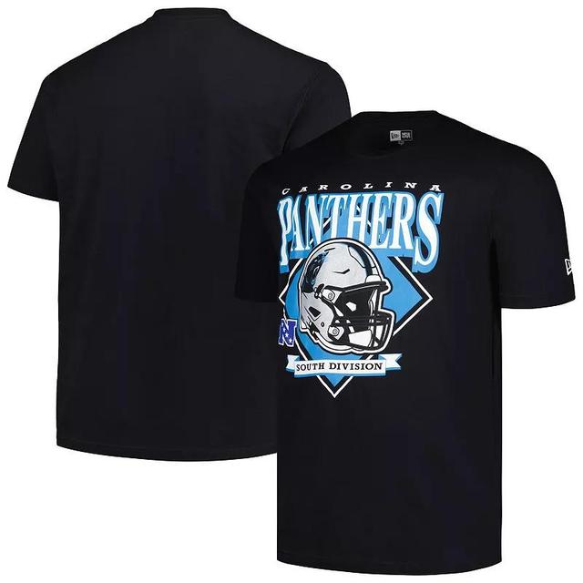 Mens New Era Carolina Panthers Big & Tall Helmet T-Shirt Product Image