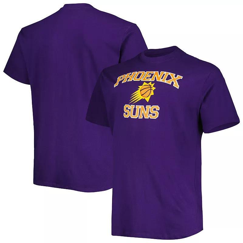 Mens Purple Phoenix Suns Big and Tall Heart and Soul T-shirt Product Image