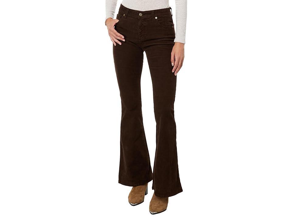 AG Jeans Angeline Mid-Rise Flare in Sulfur Bitter Chocolate (Sulfur Bitter Chocolate) Women's Jeans Product Image