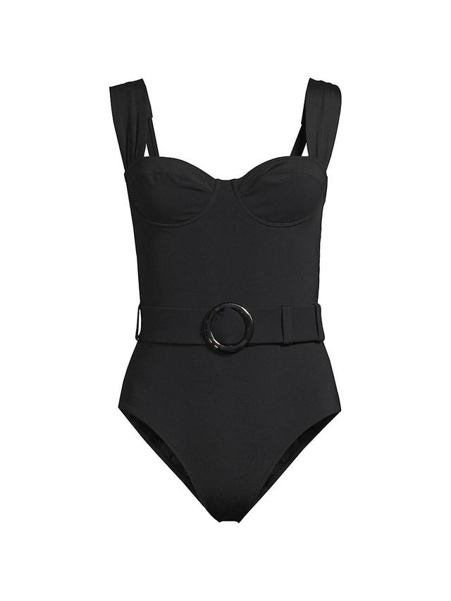 Womens Parker Belted One-Piece Swimsuit Product Image