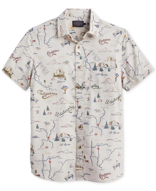 Pendleton Shoreline Shirt (Route 101 Tan) Men's Clothing Product Image