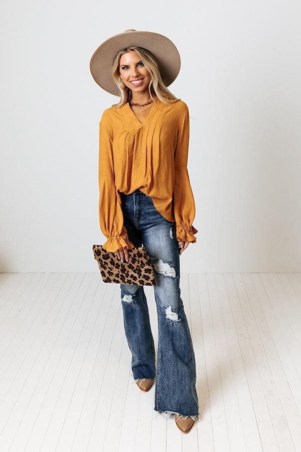 Santa Cruz Chic Shift Top In Golden Honey Product Image