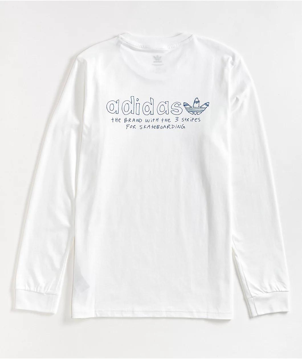 adidas x Henry Jones White Long Sleeve T-Shirt Product Image