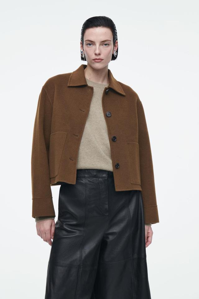 BOXY DOUBLE-FACED WOOL JACKET Product Image