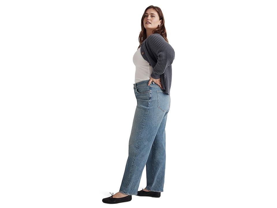 Madewell The Plus Curvy '90s Straight Jean in Rondell Wash: Crease Edition (Rondell) Women's Jeans Product Image