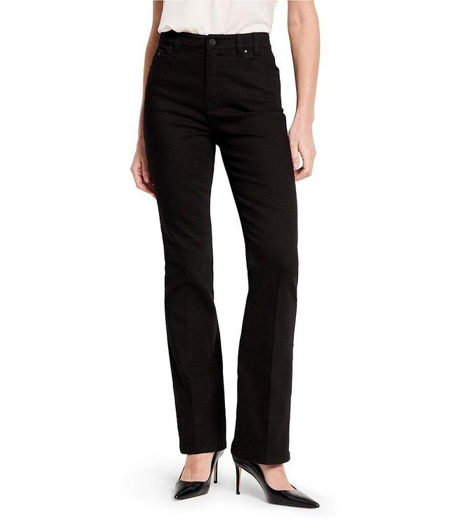 NIC + ZOE High Rise Boot Cut Patch Pocket Jeans Product Image