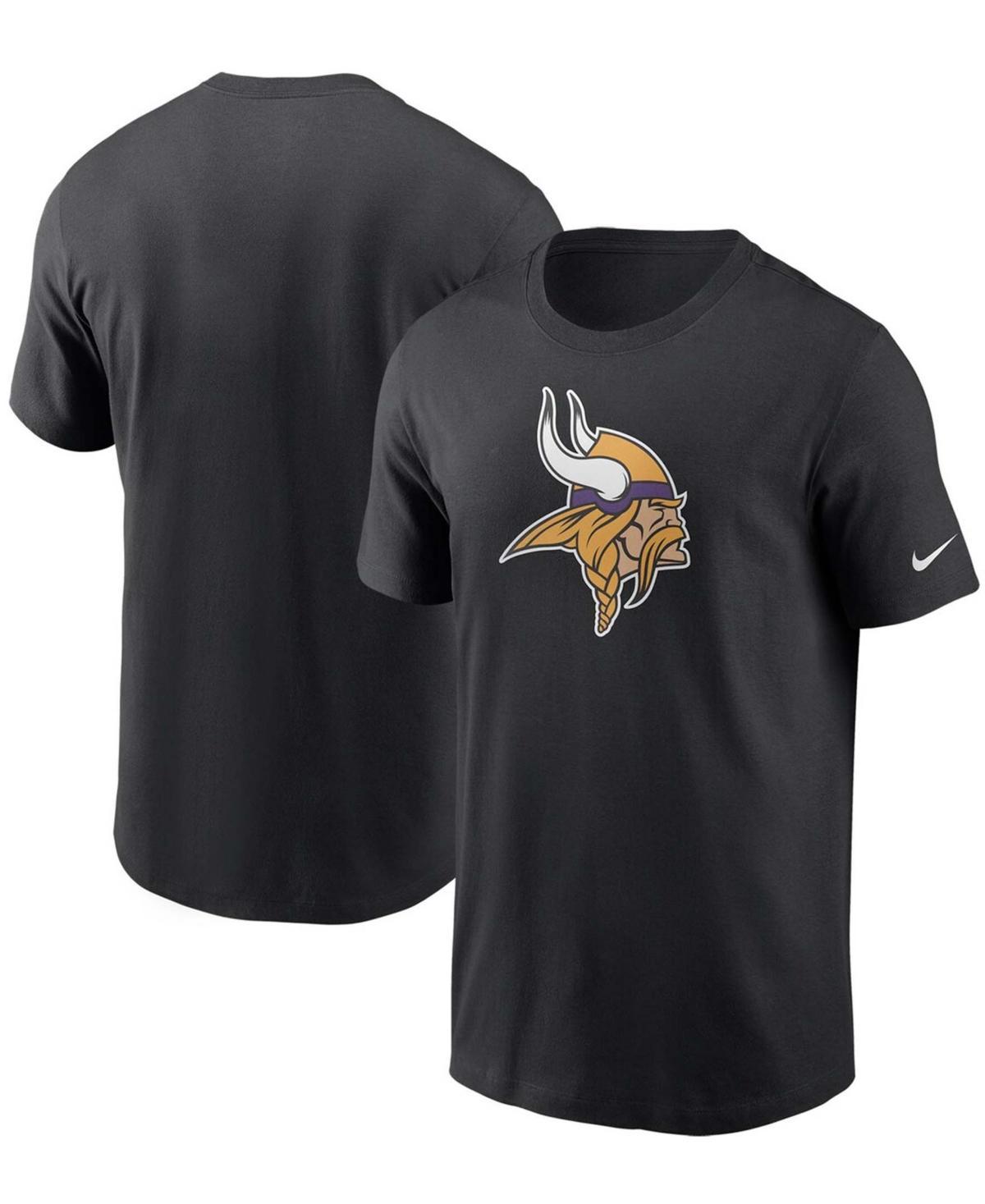 Mens Black Minnesota Vikings Primary Logo T-shirt Product Image