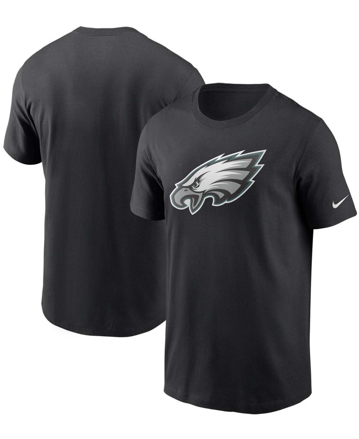 Mens Black Philadelphia Eagles Primary Logo T-shirt Product Image