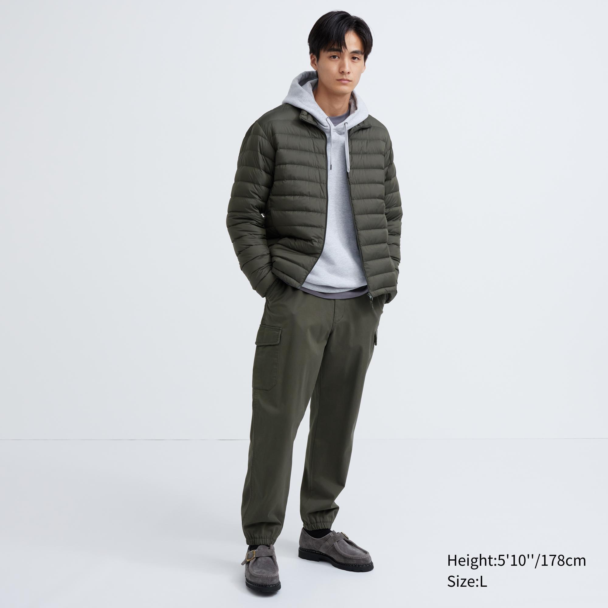 Mens Cargo Jogger Pants Olive Large UNIQLO US Product Image