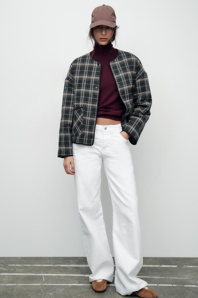 PLAID PUFFER JACKET Product Image