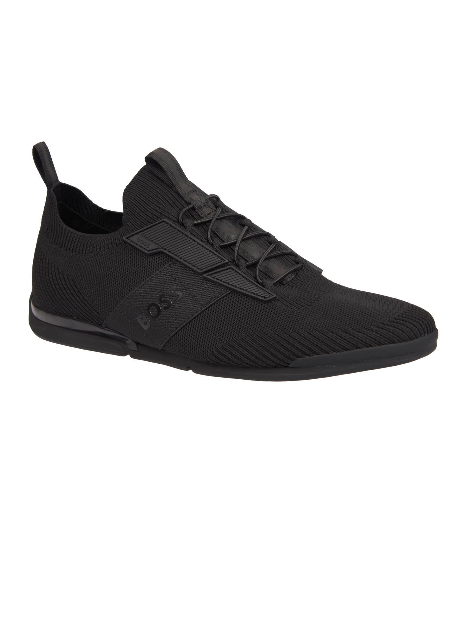 HUGO BOSS Saturn Sneakers In Black Product Image