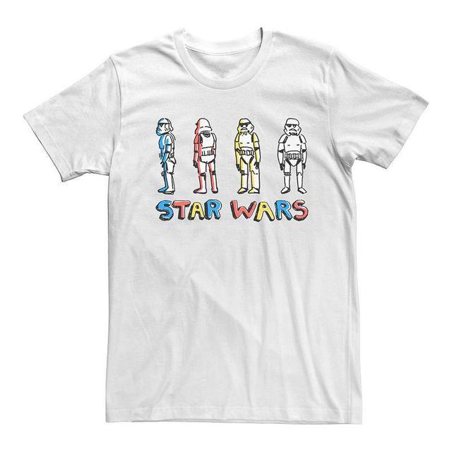 Mens Star Wars Stormtrooper Doodle Logo Graphic Tee Product Image