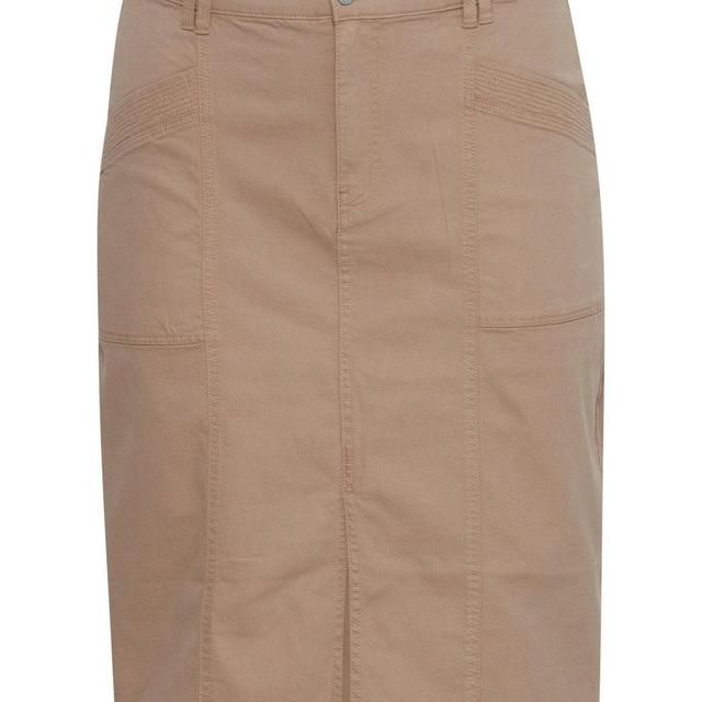 Twill Skirt - Silver mink Product Image