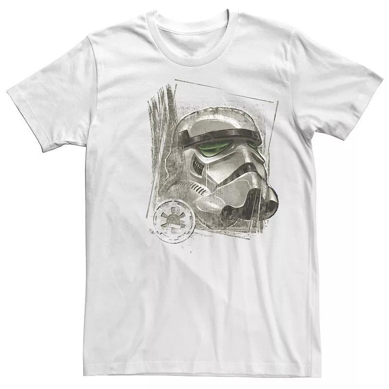 Mens Star Wars Stormtrooper Grungy Helmet Roughly Stamped Tee Product Image