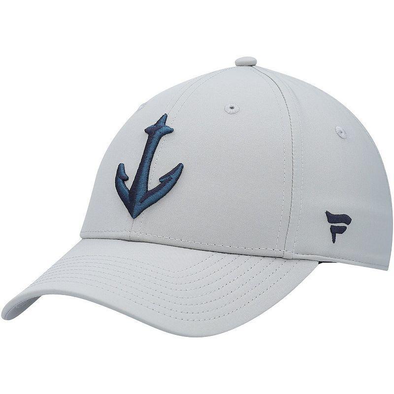 Mens Fanatics Branded Gray Seattle Kraken Secondary Logo Flex Hat Product Image