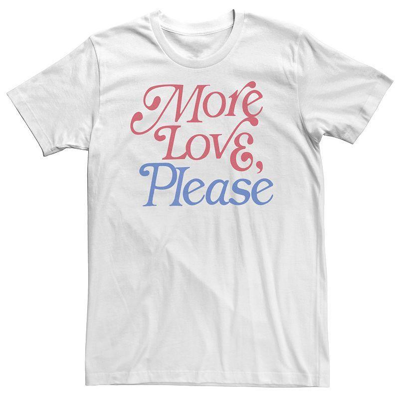 Big & Tall Americana More Love, Please Red and Blue Tee, Mens Product Image