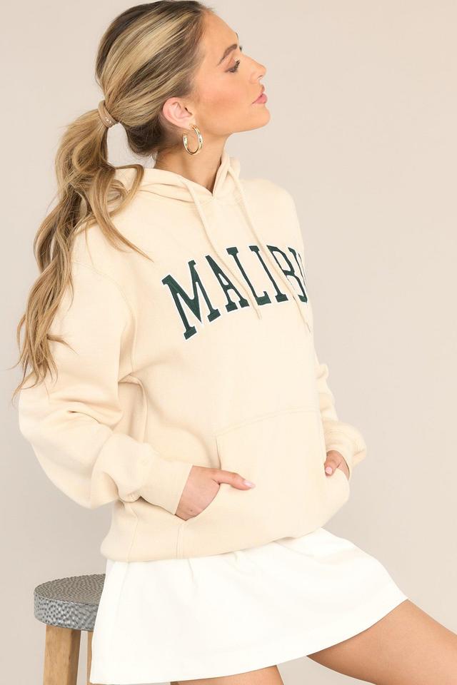 The Surfside Natural Malibu Hoodie White Product Image