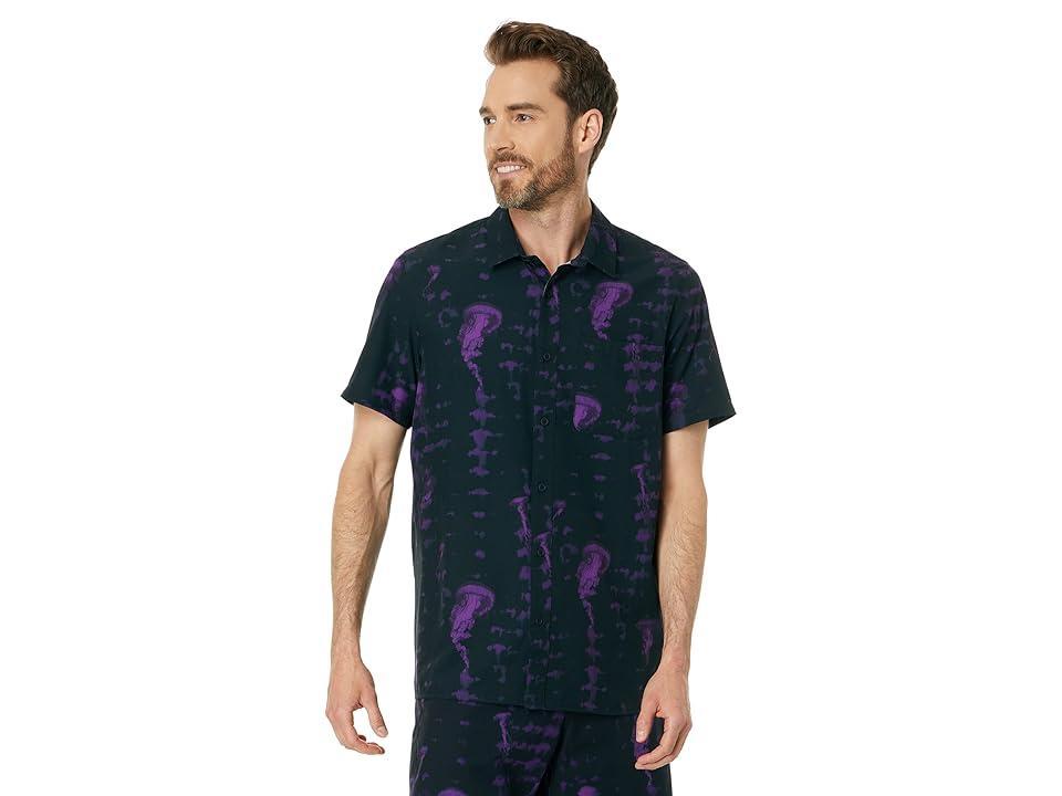 Oakley Jellyfish Short Sleeve Woven Jellyfish) Men's Clothing Product Image