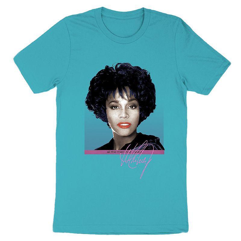 Mens Whitney Houston Tee Blue Product Image