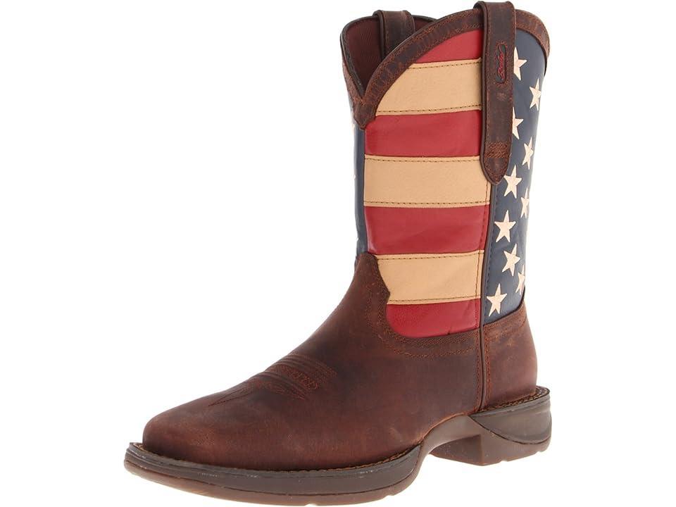 Durango Rebel Patriotic Pull On Square Toe Boots Product Image