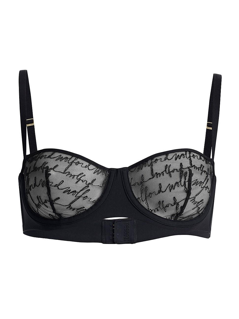 Womens Logo Embroidered Balconette Bra Product Image