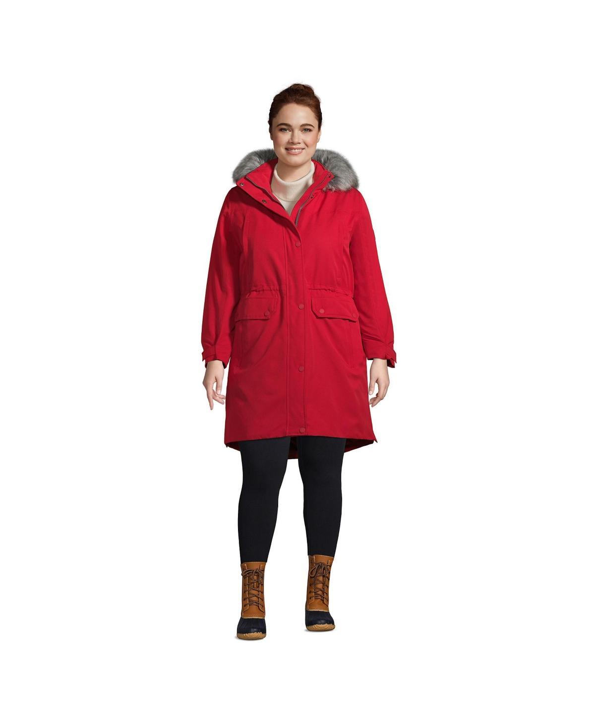 Lands End Womens Plus Size Expedition Down Waterproof Winter Parka Product Image