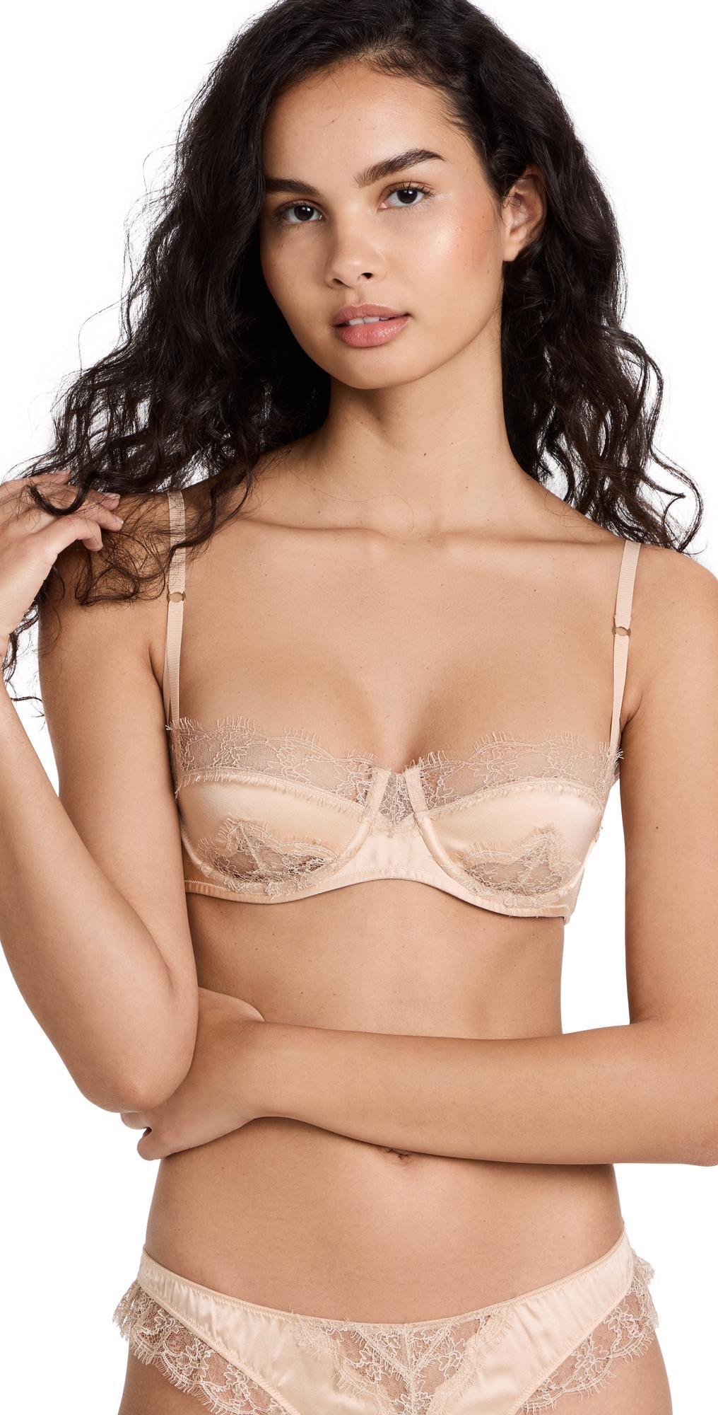 Womens Lace Inset Balconette Bra Product Image