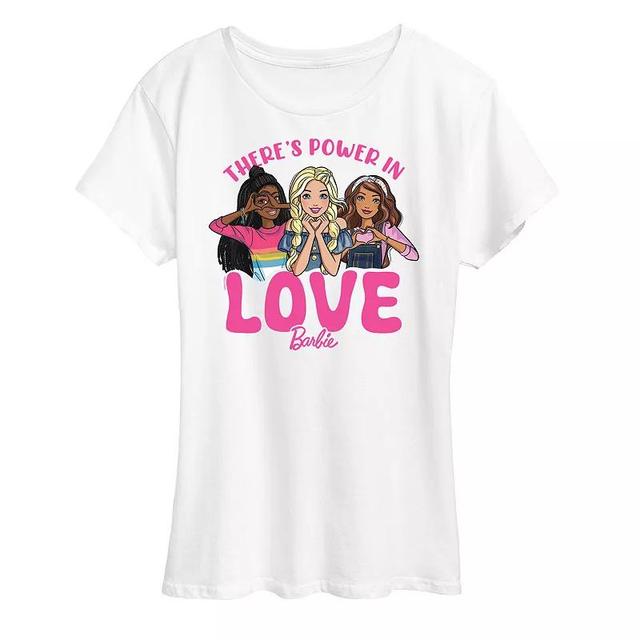 Womens Barbie Theres Power In Love Graphic Tee Product Image