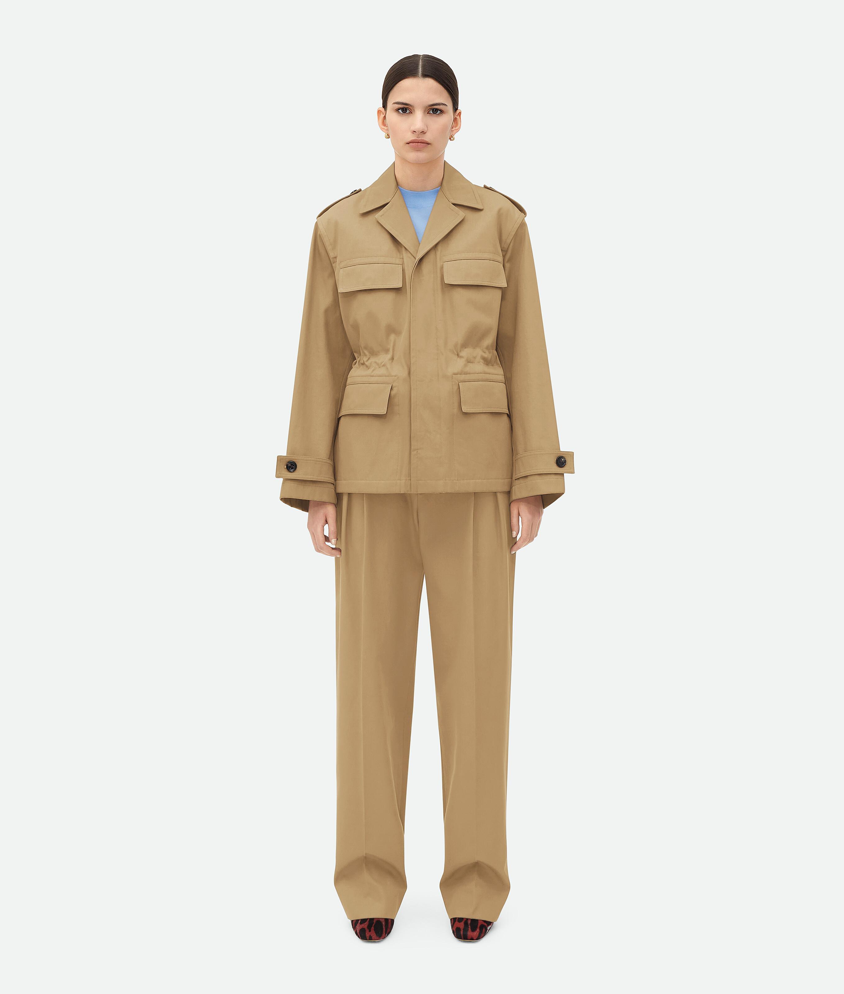 Women's Cotton Twill Jacket in Desert taupe Product Image