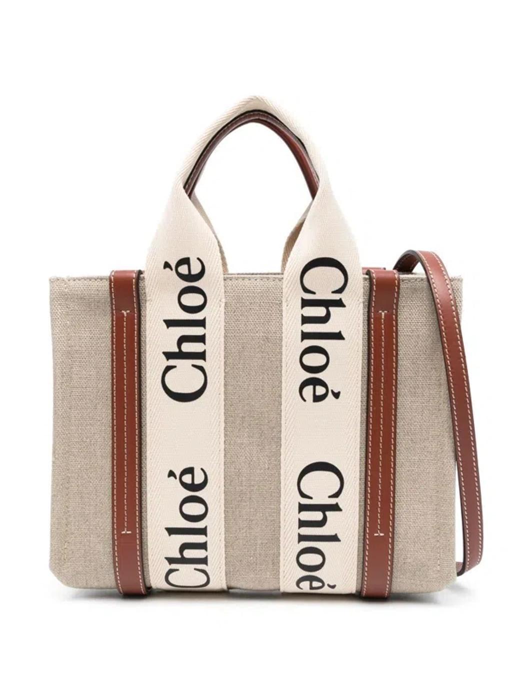 Women's Woody Small Tote Bag In White Product Image