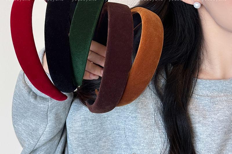 Plain Velvet Padded Headband Product Image