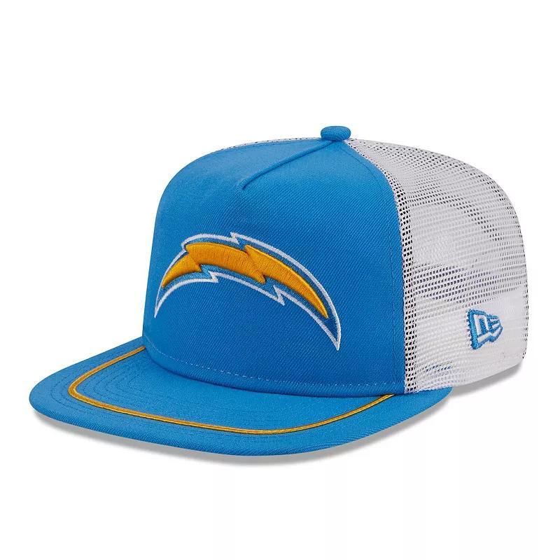 Mens New Era Powder /White Los Angeles Chargers Original Classic Golfer Adjustable Hat Product Image