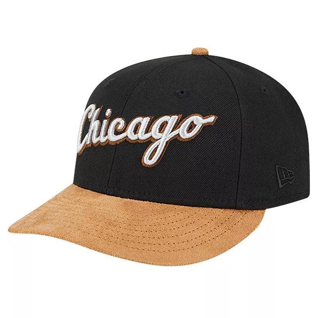 Mens New Era Chicago White Sox Team Suede Visor Low Profile 59FIFTY Fitted Hat Product Image