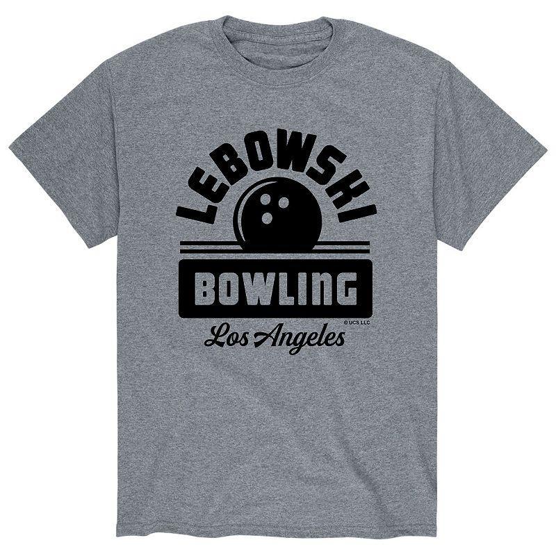 Mens The Big Lebowski Bowling Tee Med Grey Product Image