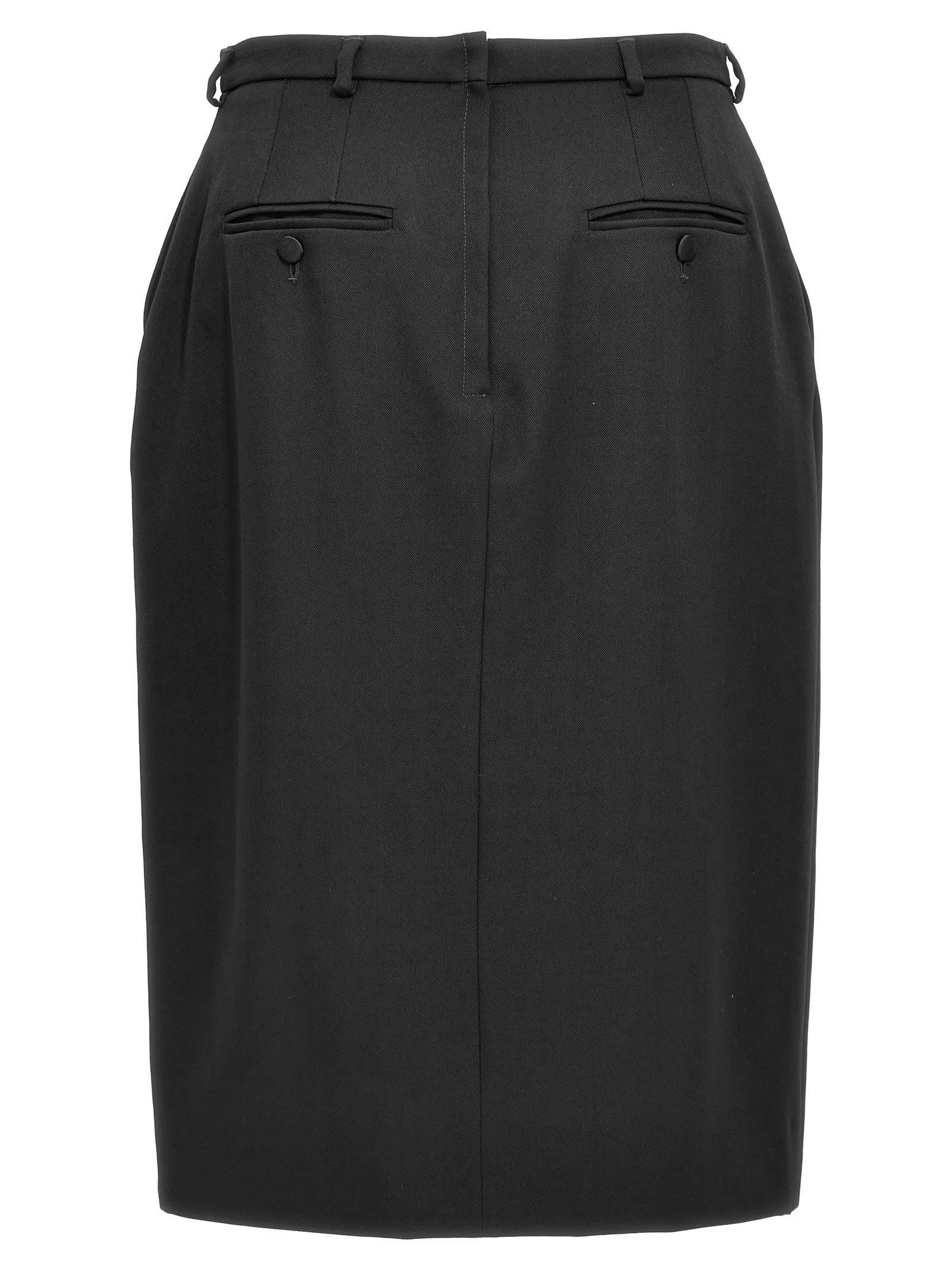 Slit Skirt In Black Product Image